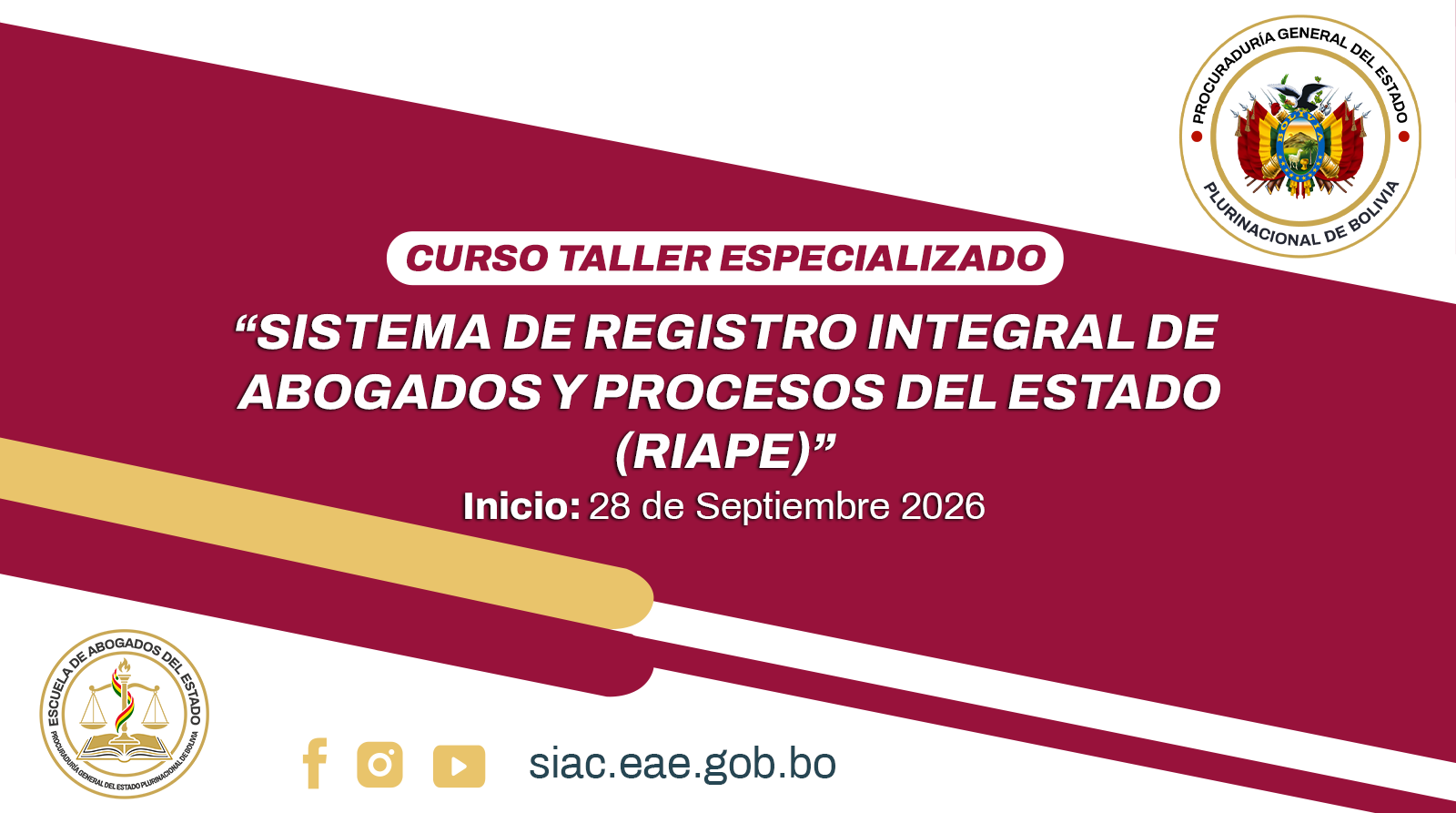 LA PROCURADURÍA GENERAL DEL ESTADO FORTALECE LA CAPACITACIÓN JURÍDICA EN BOLIVIA